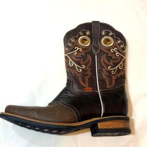NWOB Potrillo Cowboys Leather Boots Size 9usa